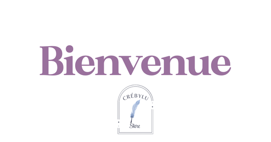 Bienvenue dans l'atelier Crébylu, pour de la papeterie qui vous correspond 💌