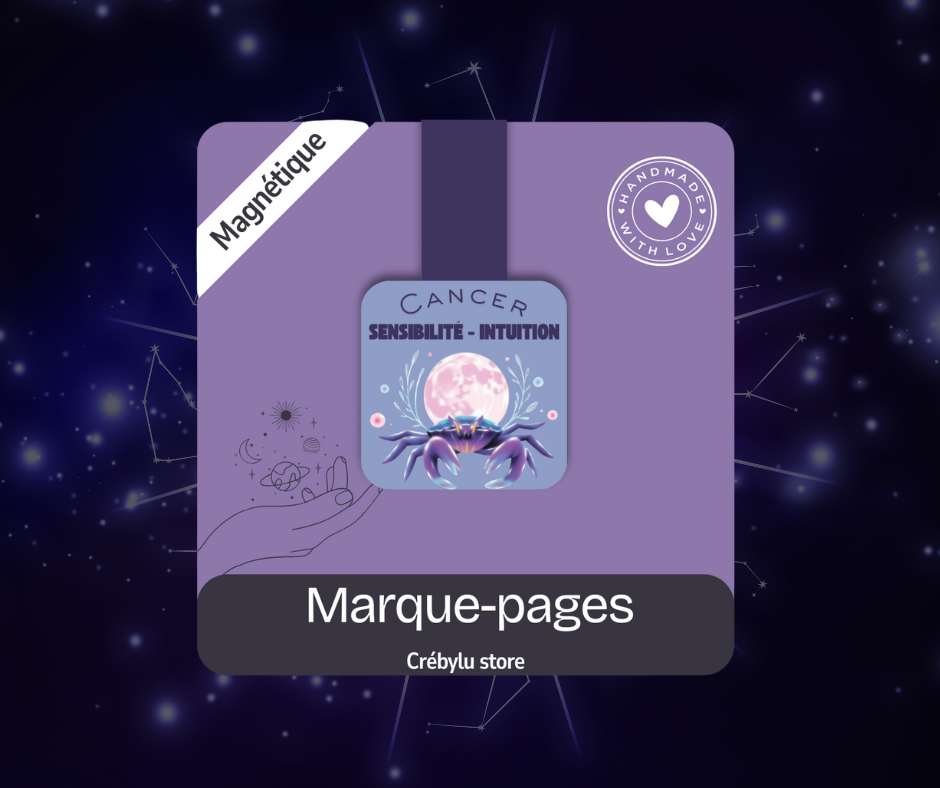 Cancer - Marque-pages magnétique astrologie