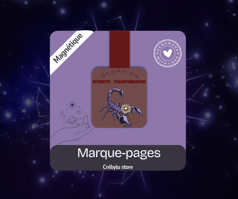 Scorpion - Marque-pages magnétique astrologie