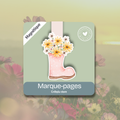 Blooming Boots — Marque-page Magnétique Botte & Tournesols