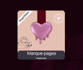 Marque-page magnétique Liquid Love — papeterie artisanale self-love