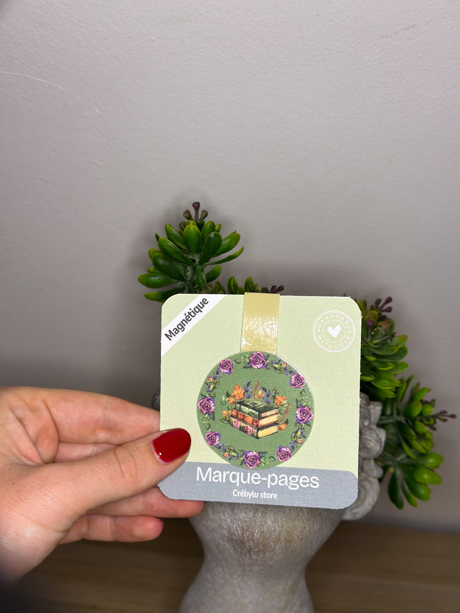Garden of Pages — Marque-page Magnétique Fleurs & Livres