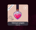 Marque-page magnétique Love Poison — papeterie artisanale dark romance handmade