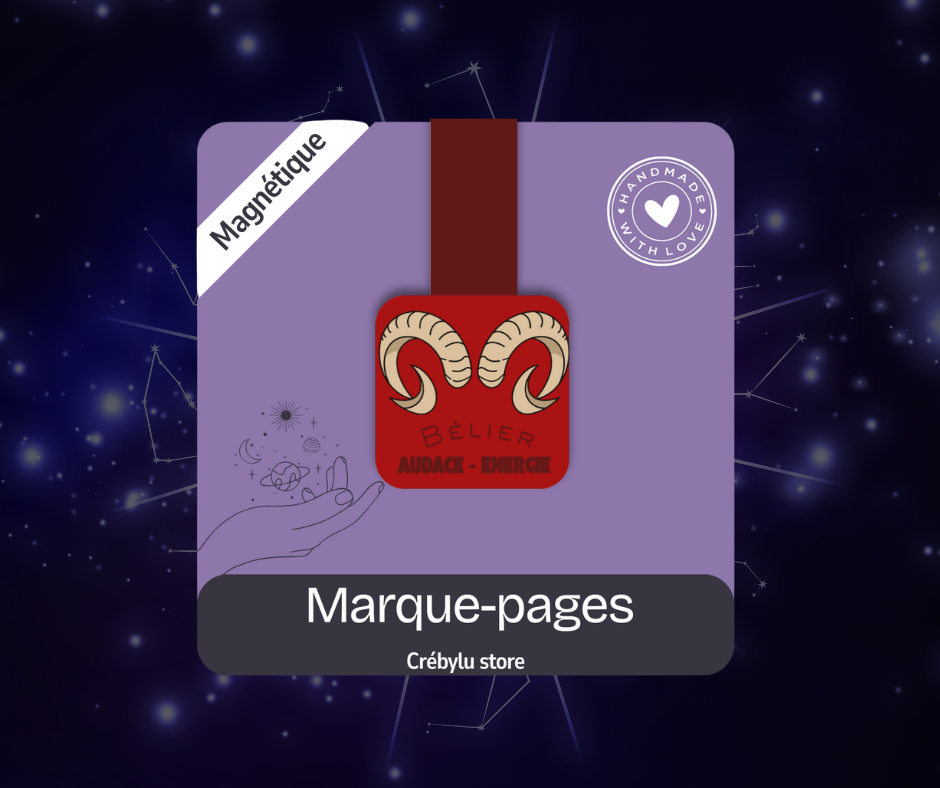 belier signe astrologique marque-page