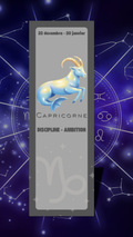 Capricorne - Marque-pages classique astrologie