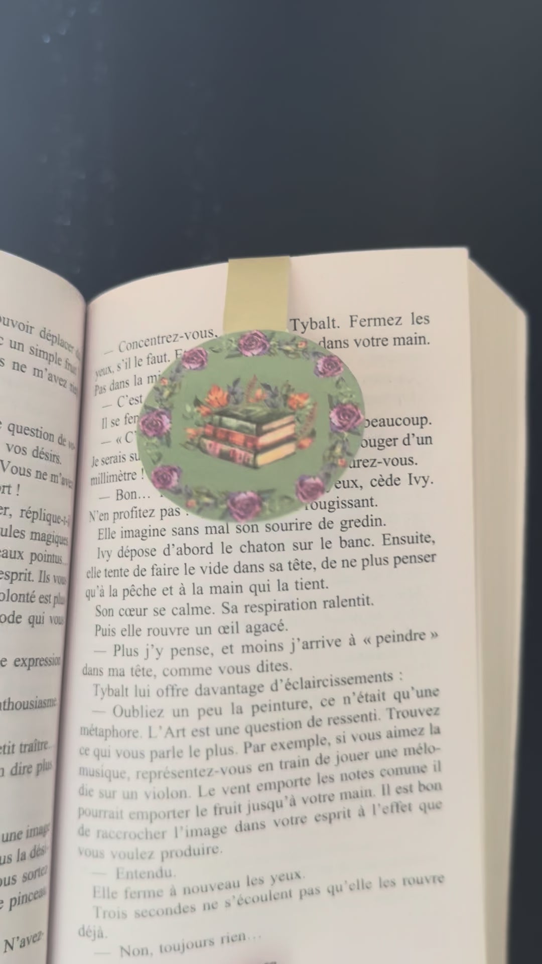 Garden of Pages — Marque-page Magnétique Fleurs & Livres