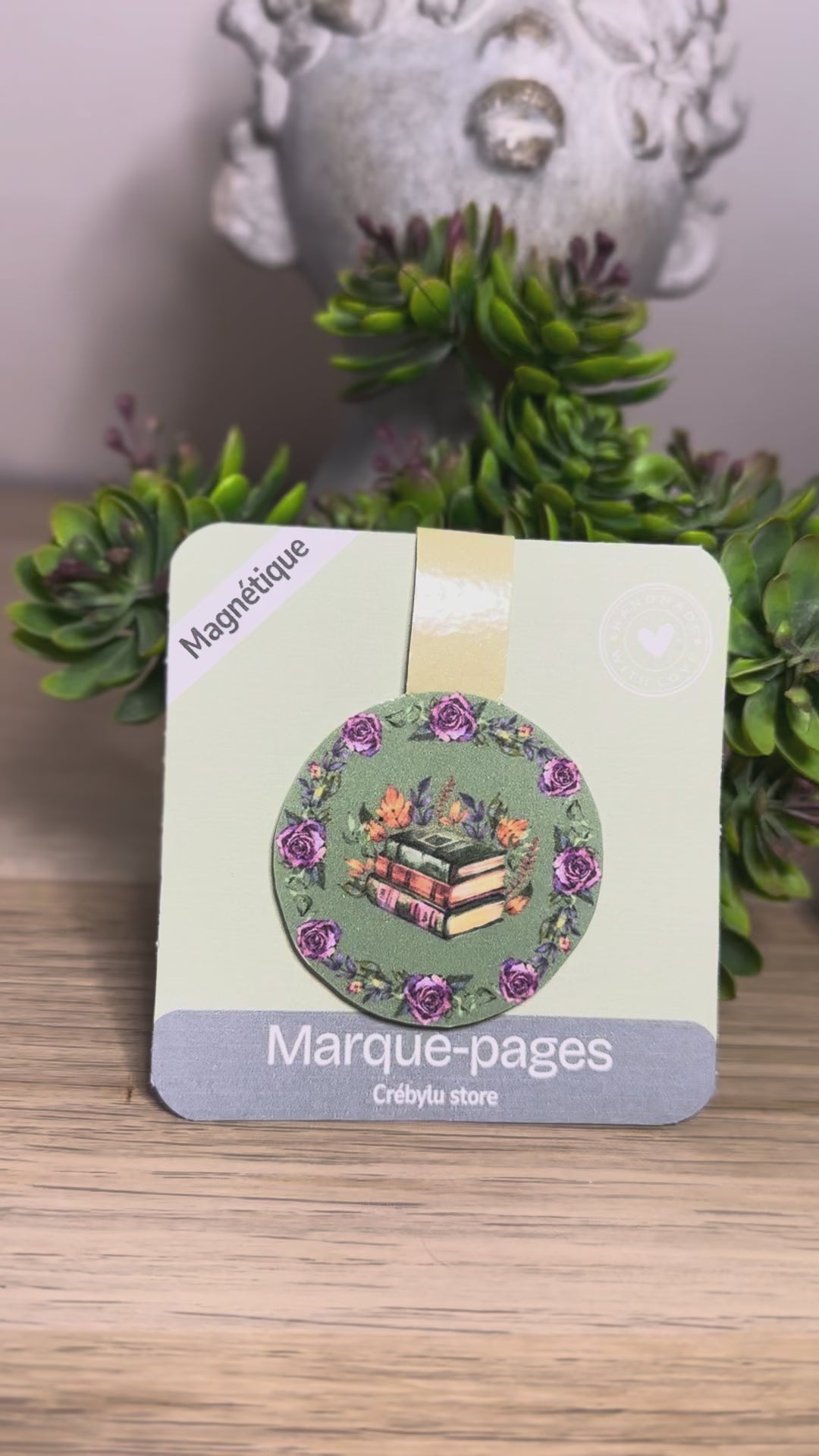 Garden of Pages — Marque-page Magnétique Fleurs & Livres