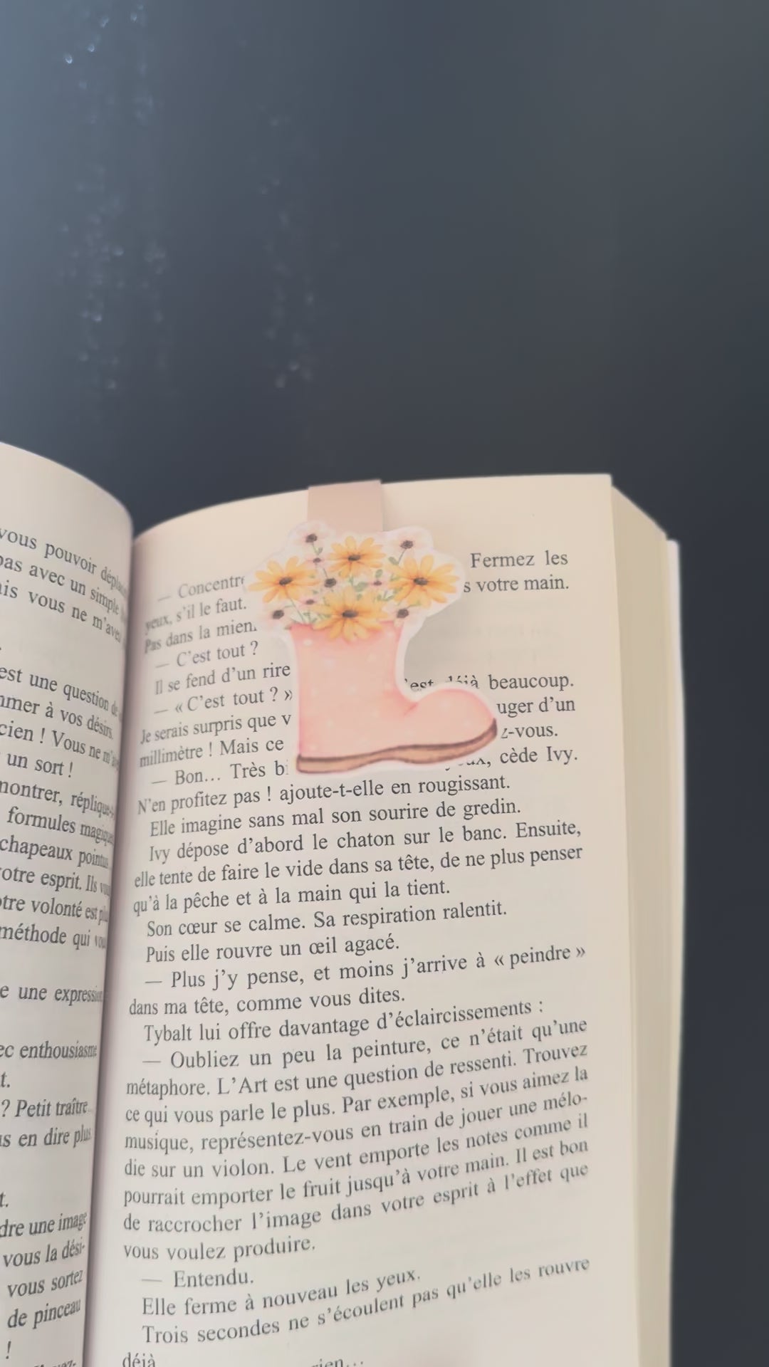 Blooming Boots — Marque-page Magnétique Botte & Tournesols