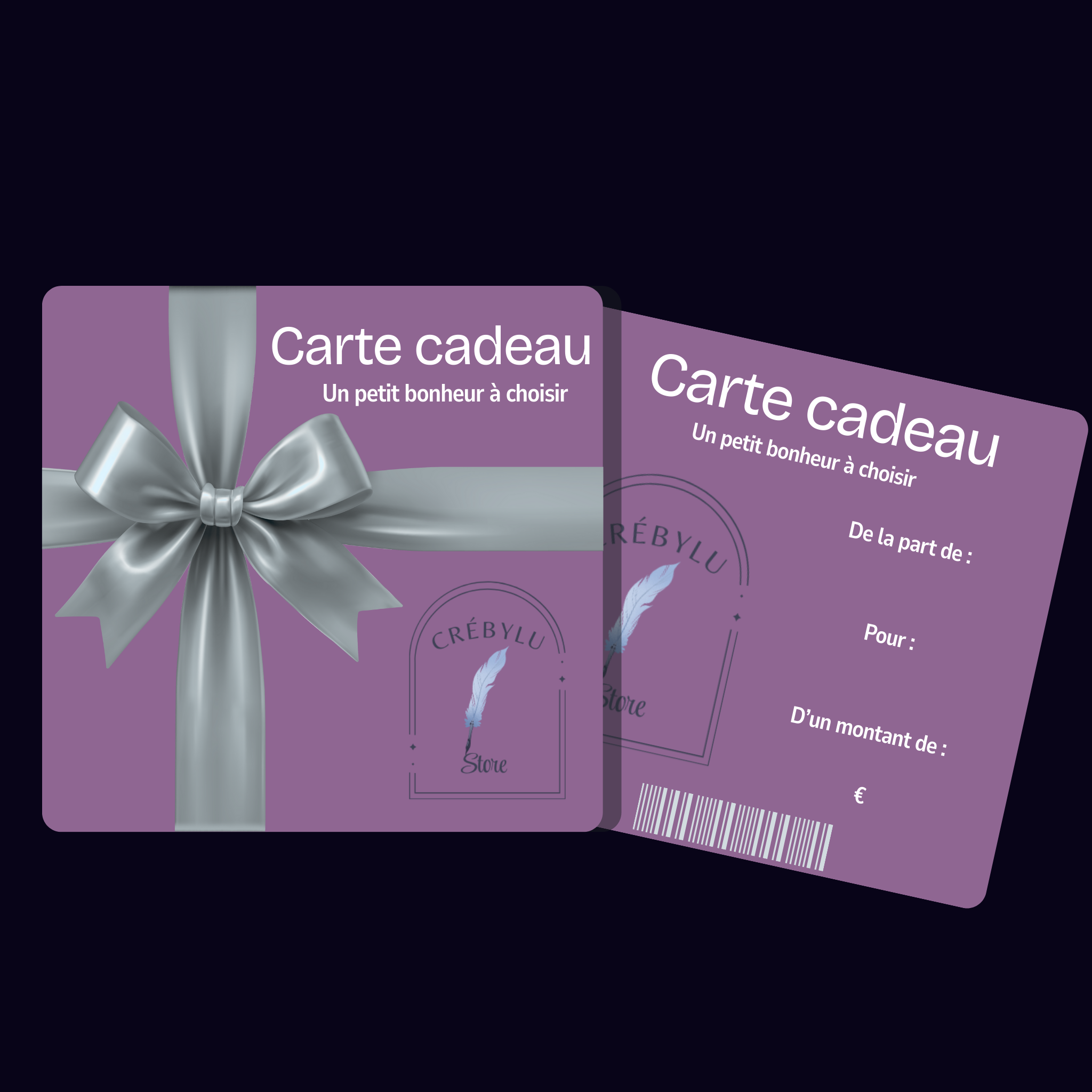 Carte cadeau Crébylu store